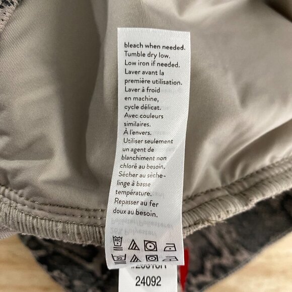 Spanx Jean-ish Ankle Leggings‎ Taupe Snakeskin Cotton Blend Women's Medium - Picture 9 of 10